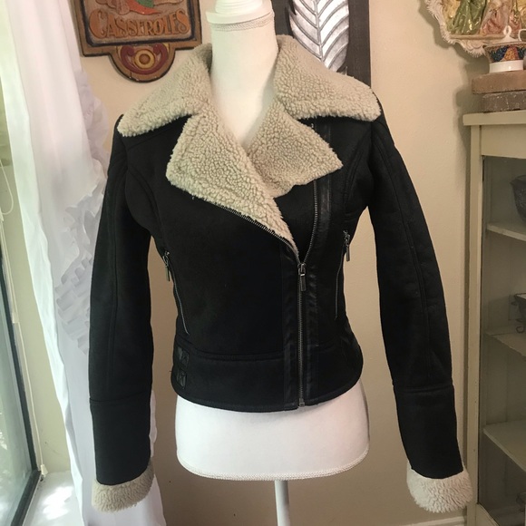 Xhilaration Jackets & Blazers - Xhilaration faux suede motorcycle jacket
